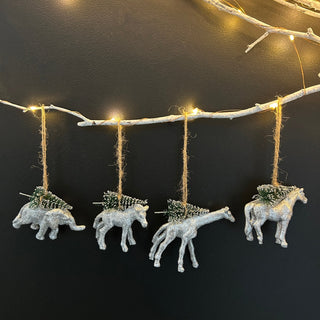 Animal Christmas Tree Decorations (Set of 4) - Limited Abode