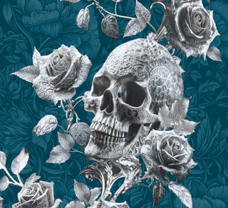 Blue Skull Wallpaper