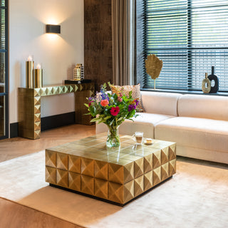 Brushed Gold Coffee Table