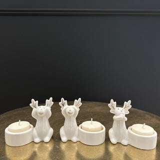 Christmas Tea Light Holders (Set of 3) - Limited Abode