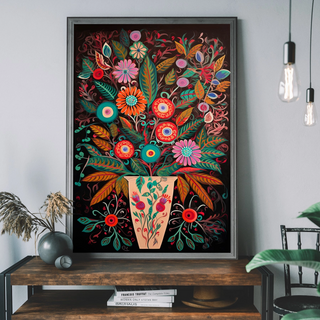 Dark Floral Art