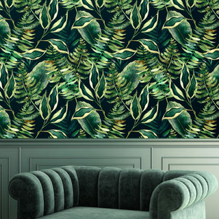 Dark Tropical Wallpaper - REUSE DAWN - Limited Abode