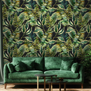 Dark Tropical Wallpaper - REUSE DAWN - Limited Abode