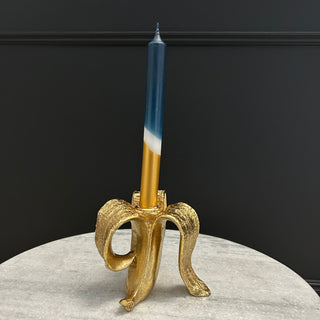 Gold Banana Candle Holder