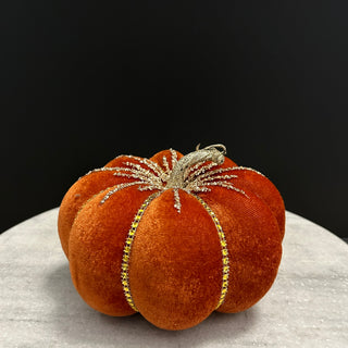 Gold Beaded Pumpkin