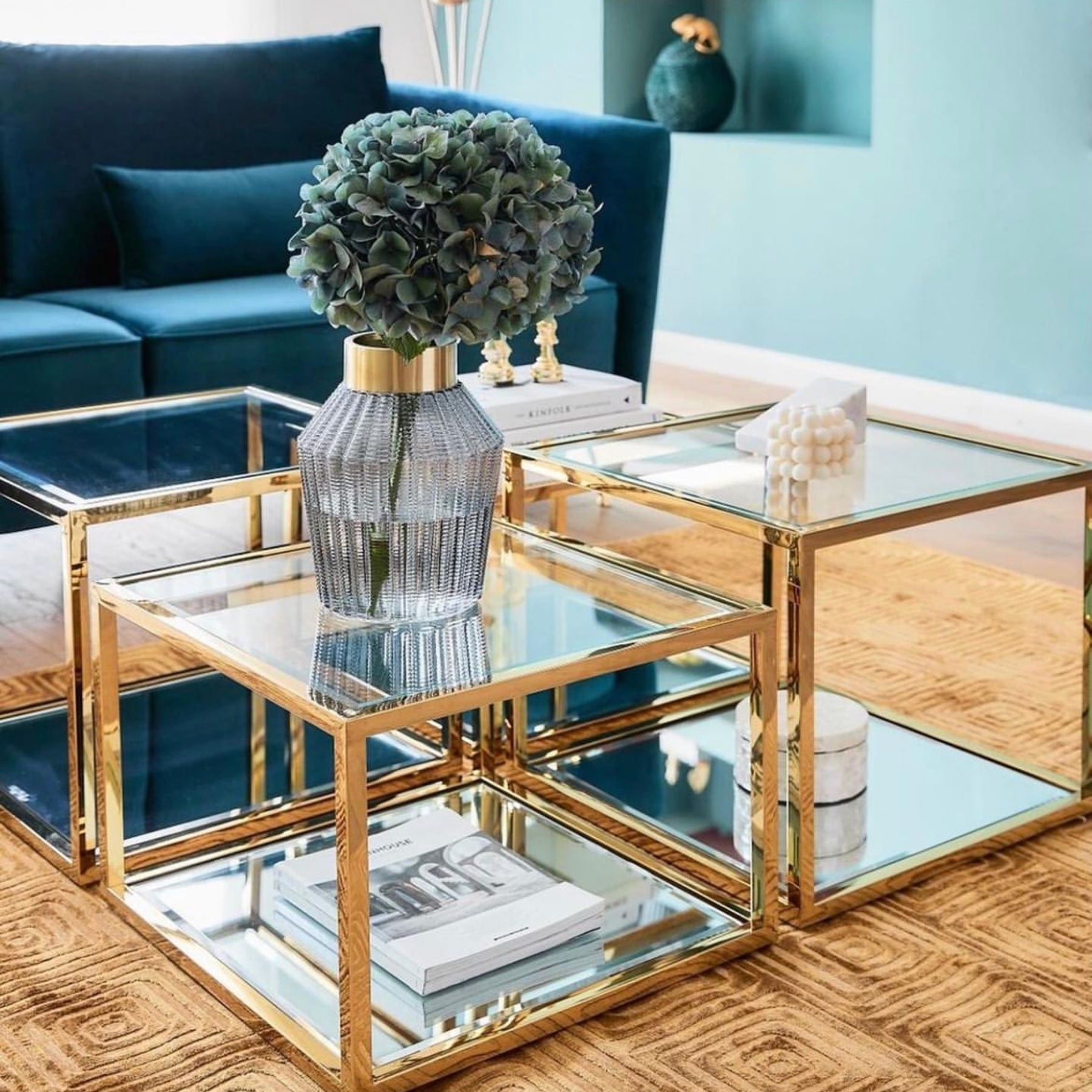 Gold Coffee Tables (Set of 4) - Limited Abode