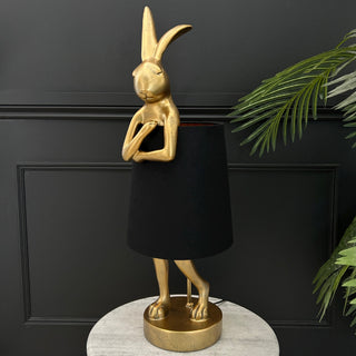 Gold Rabbit Lamp