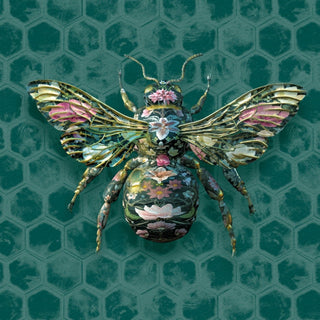 Green Bee Wallpaper - Limited Abode