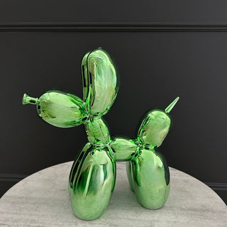 Green Metallic Balloon Dog