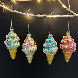 Ice Cream Baubles (Set of 4)