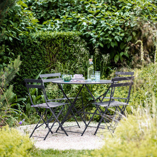 Large Black Garden Bistro Set