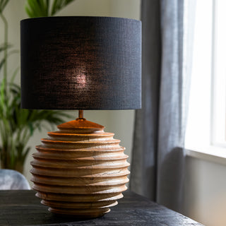 Large Wooden Lamp Base