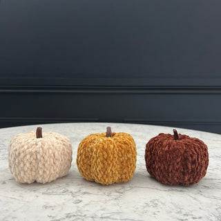 Material Pumpkins (Set of 3)