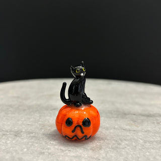 Mini Glass Pumpkin