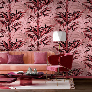 Pink Grass Wallpaper - REUSE DAWN - Limited Abode