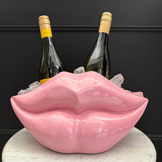 Pink Lips Drinks Chiller / Planter