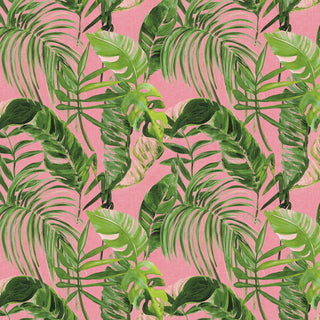 Pink Palm Leaves Wallpaper