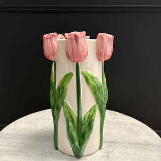Pink Tulip Vase