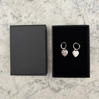 Silver Heart Earrings