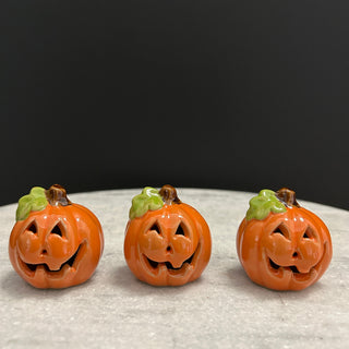 Small Ceramic Pumpkins (Set of 3)