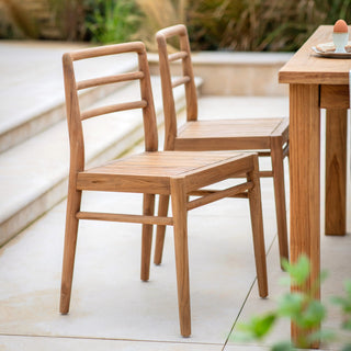 Teak Dining Chairs (Set of 2)