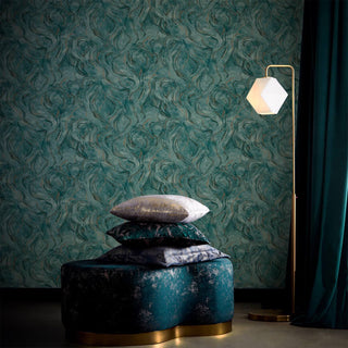 Teal Marbled Wallpaper - Limited Abode