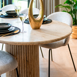 Travertine Dining Table