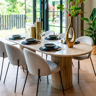 Travertine Dining Table