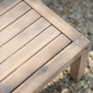 Wooden Square Garden Coffee Table