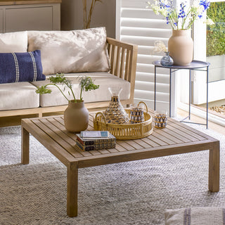 Wooden Square Garden Coffee Table - Limited Abode