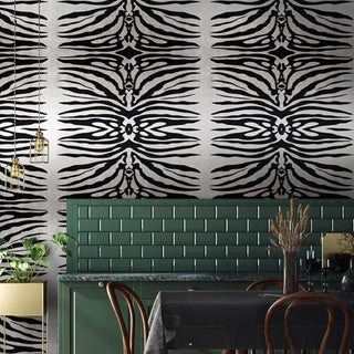 Zebra Print Wallpaper - REUSE DAWN - Limited Abode