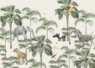 Animal Palm Wallpaper Mural