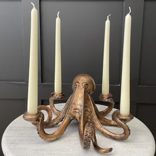 Bronze Octopus Candle Holder - Limited Abode