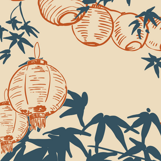 Garden Lantern Wallpaper Mural