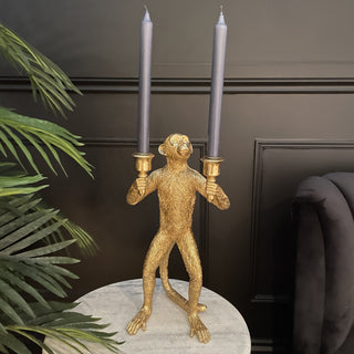 Gold Monkey Candelabra