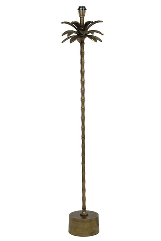 Gold palm tree floor lamp