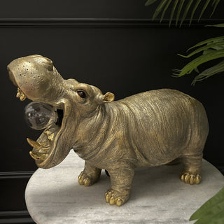 Large Hippo Lamp