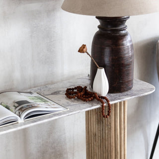 Marble Topped Console Table