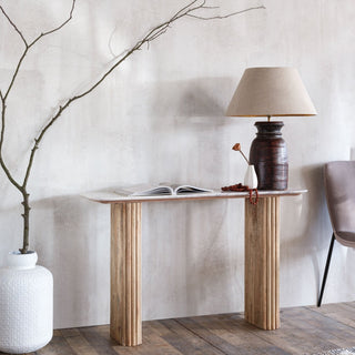 Marble Topped Console Table