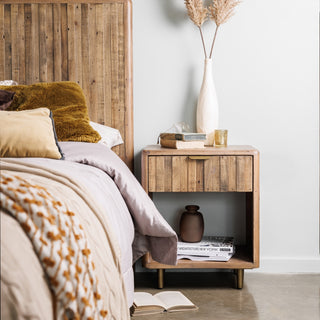 Reclaimed Wood Bedside Table