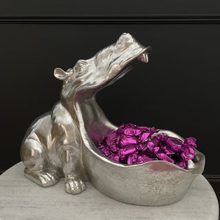 Silver Hungry Hippo Dish