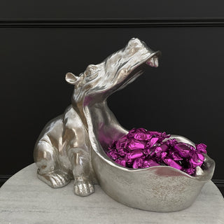 Silver Hungry Hippo Dish