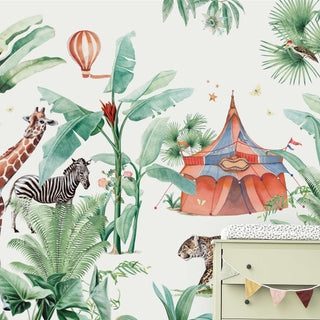 Tropical Circus Wallpaper Mural