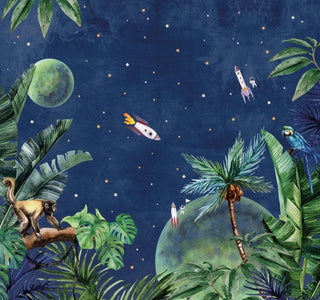 Tropical Space Wallpaper Mural