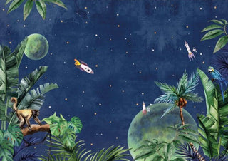 Tropical Space Wallpaper Mural