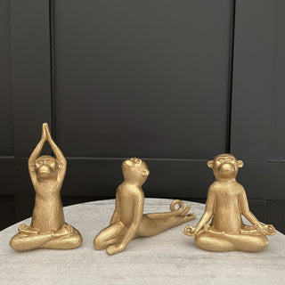 Yoga Monkeys (Set of 3) - Limited Abode